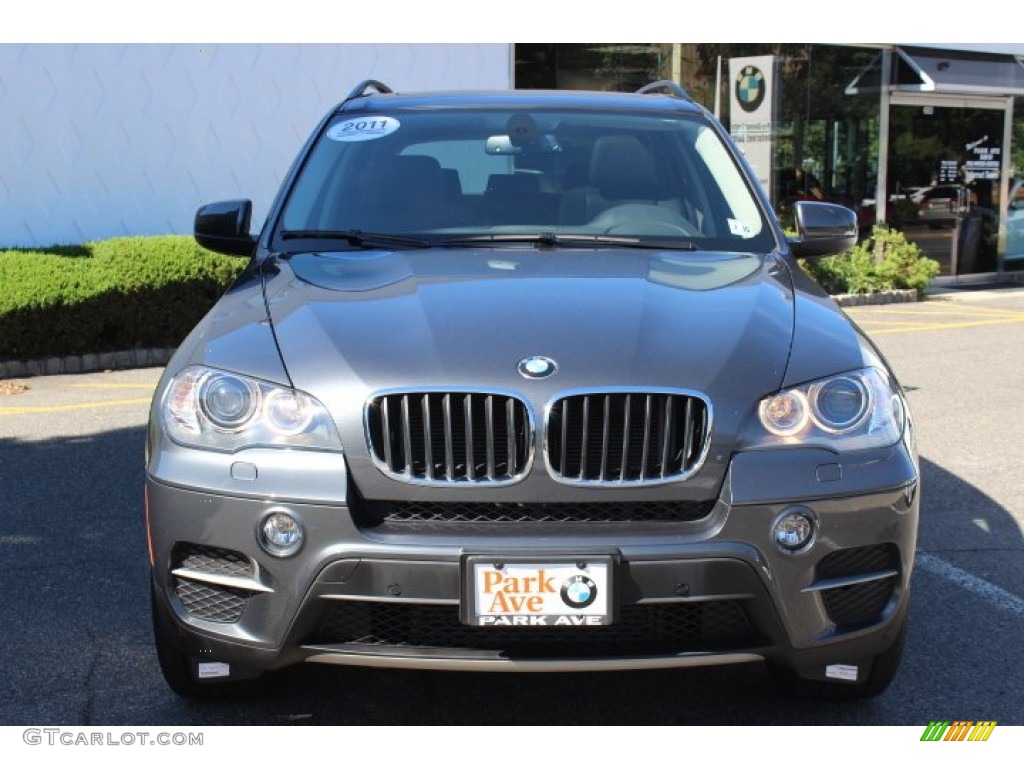 2011 X5 xDrive 35i - Platinum Gray Metallic / Black photo #2