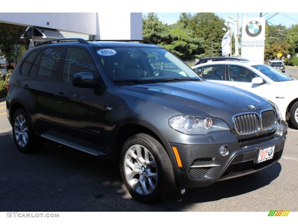 2011 X5 xDrive 35i - Platinum Gray Metallic / Black photo #3