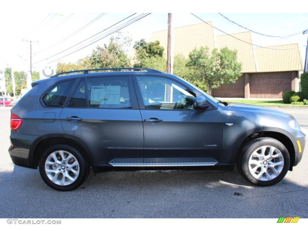 2011 X5 xDrive 35i - Platinum Gray Metallic / Black photo #4