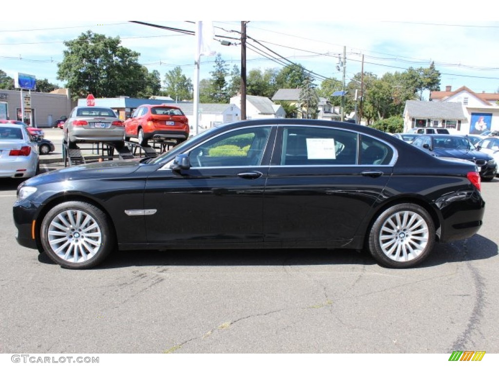 2011 7 Series 750Li xDrive Sedan - Black Sapphire Metallic / Black photo #8