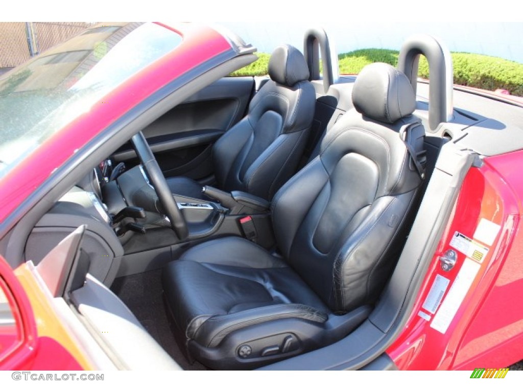 Black Interior 2008 Audi TT 3.2 quattro Roadster Photo #70653094