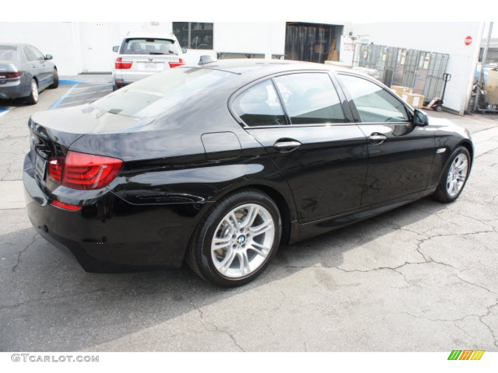 Jet Black 2013 BMW 5 Series 528i Sedan Exterior Photo #70653433