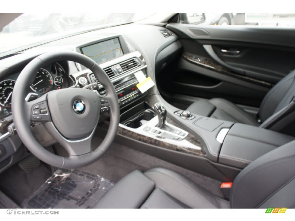Black Interior 2013 BMW 6 Series 650i Coupe Photo #70653511