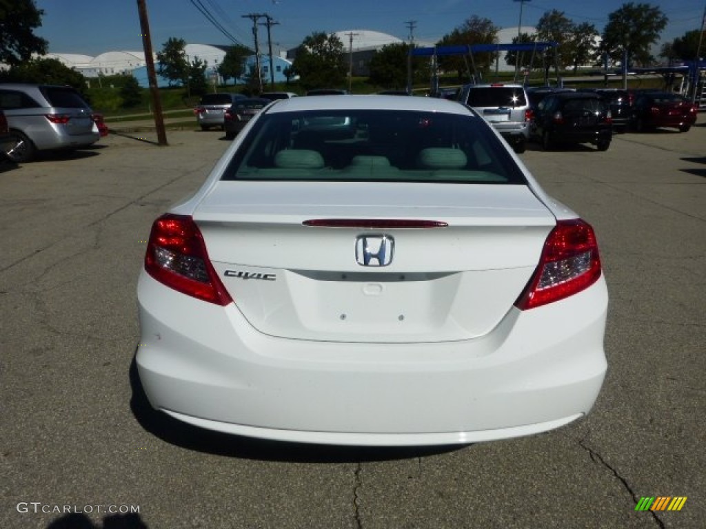 2012 Civic EX Coupe - Taffeta White / Stone photo #3