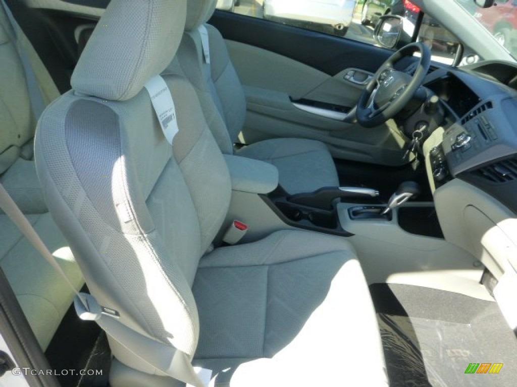 2012 Civic EX Coupe - Taffeta White / Stone photo #16