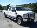 2008 Oxford White Ford F350 Super Duty Lariat Crew Cab 4x4  photo #2