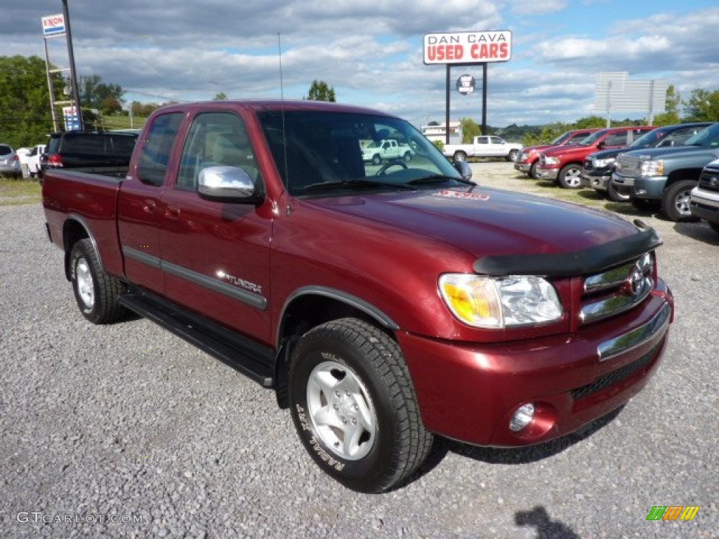 2006 Tundra SR5 Access Cab 4x4 - Salsa Red Pearl / Light Charcoal photo #1