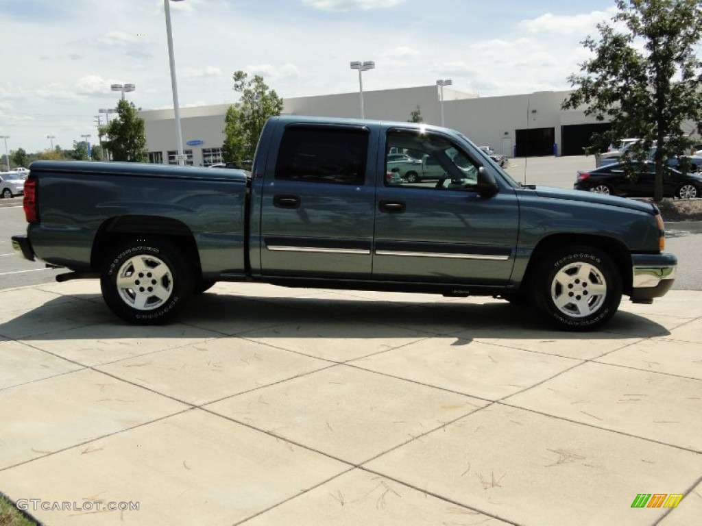 2007 Silverado 1500 Classic LT Crew Cab - Blue Granite Metallic / Dark Charcoal photo #4