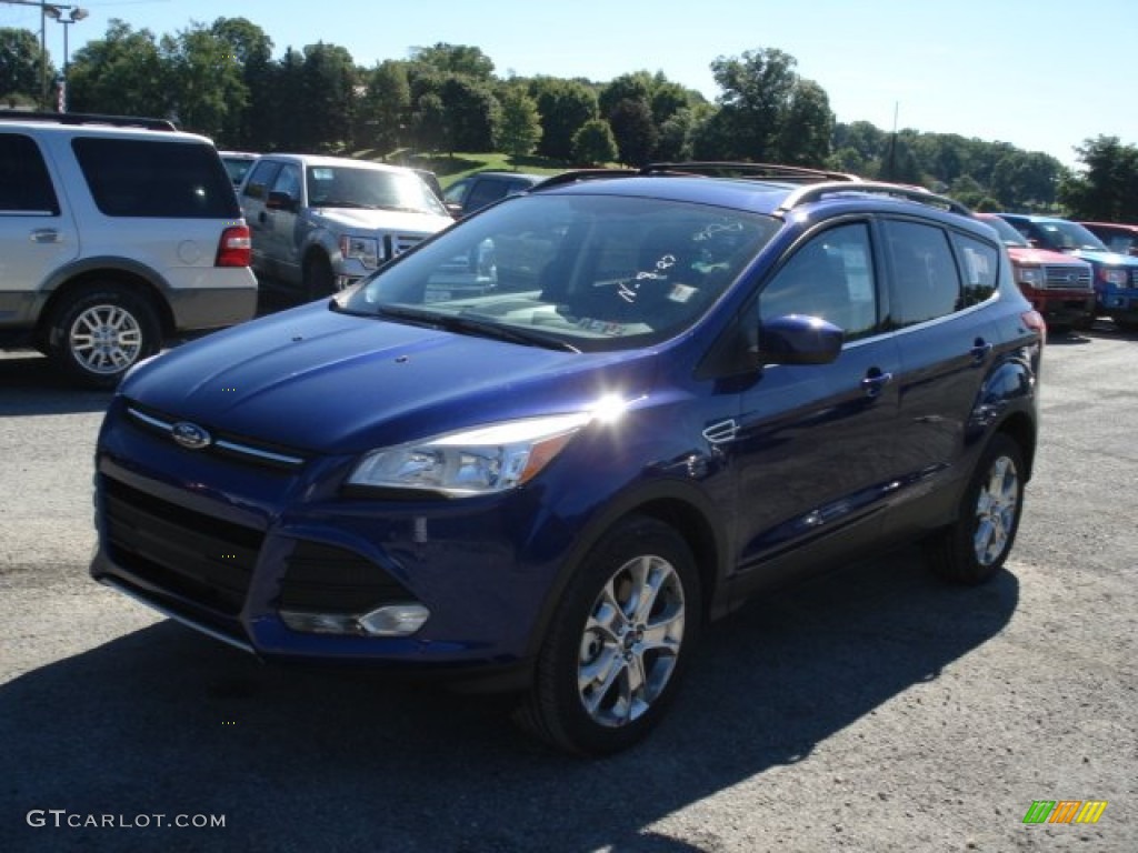 2013 Escape SE 2.0L EcoBoost 4WD - Deep Impact Blue Metallic / Charcoal Black photo #4