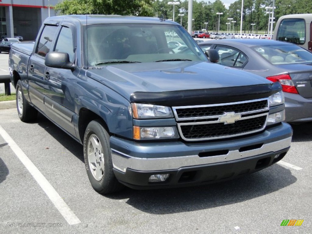 2007 Silverado 1500 Classic LT Crew Cab - Blue Granite Metallic / Dark Charcoal photo #40