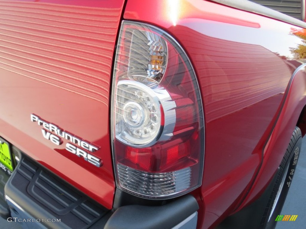 2009 Tacoma V6 SR5 PreRunner Double Cab - Barcelona Red Metallic / Graphite Gray photo #17