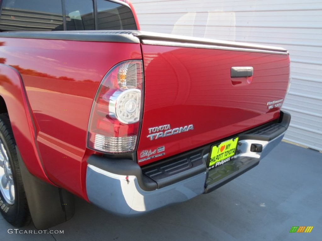 2009 Tacoma V6 SR5 PreRunner Double Cab - Barcelona Red Metallic / Graphite Gray photo #20