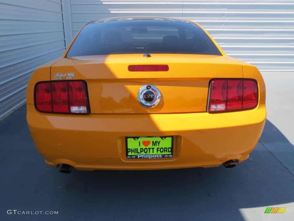 2009 Mustang GT Premium Coupe - Grabber Orange / Dark Charcoal photo #4