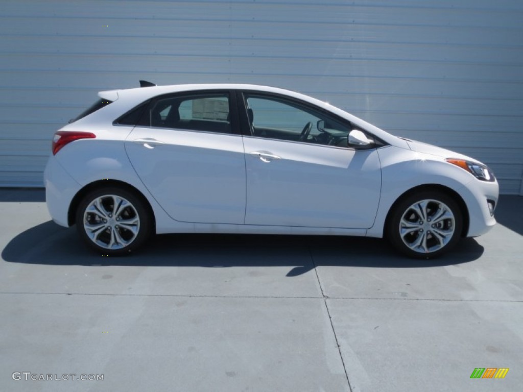 2013 Elantra GT - Shimmering White / Black photo #2
