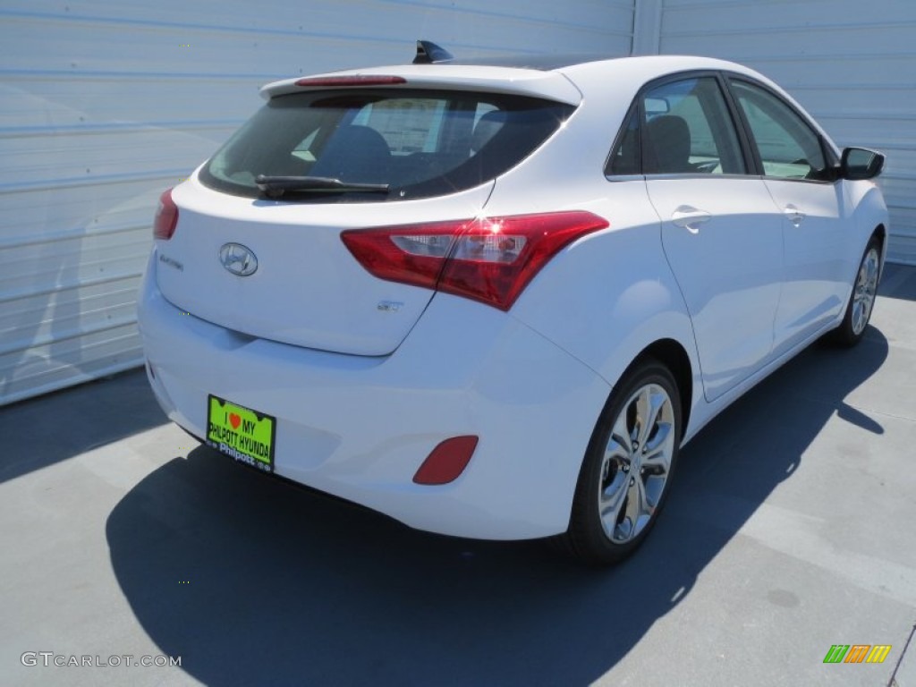2013 Elantra GT - Shimmering White / Black photo #3