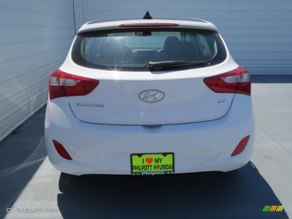 2013 Elantra GT - Shimmering White / Black photo #4