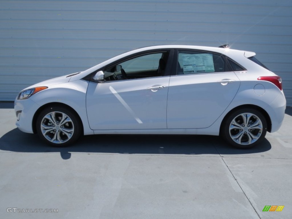 2013 Elantra GT - Shimmering White / Black photo #5