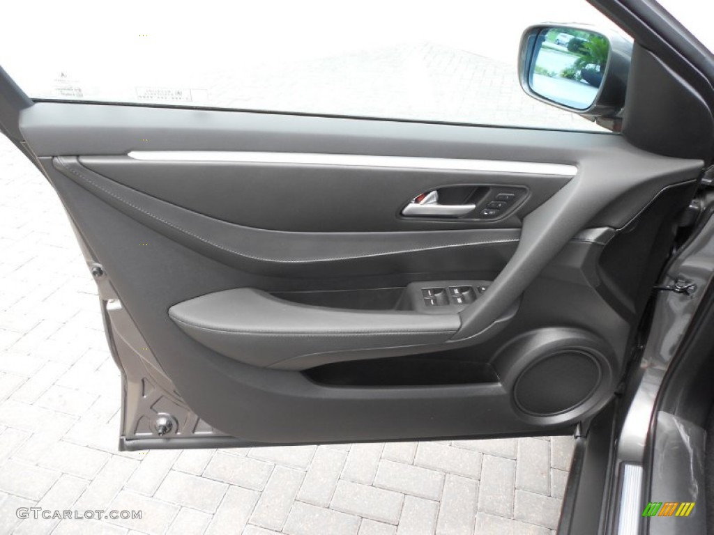 2012 Acura ZDX SH-AWD Technology Ebony Door Panel Photo #70659192