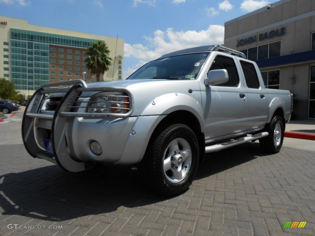 2001 Frontier SE V6 Crew Cab - Silver Ice Metallic / Gray photo #1