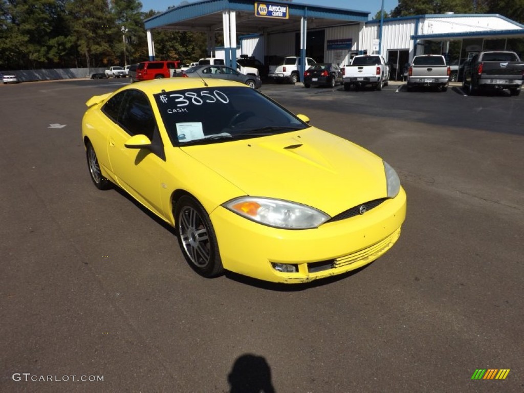 2001 Cougar V6 - Zinc Yellow / Dark Graphite photo #7