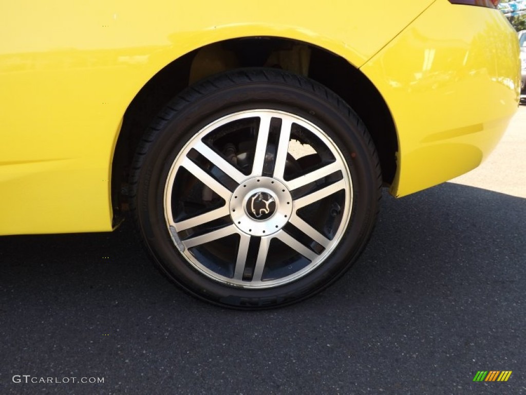 2001 Cougar V6 - Zinc Yellow / Dark Graphite photo #16
