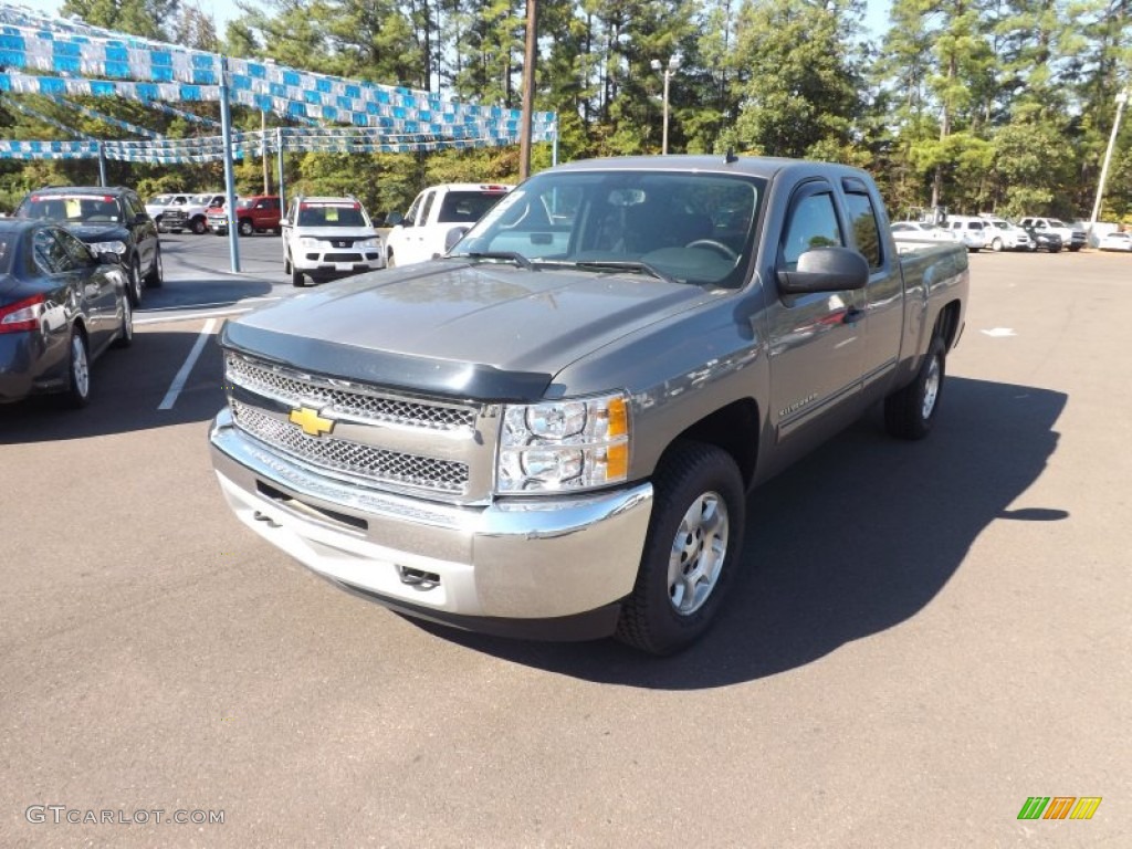 2012 Silverado 1500 LT Extended Cab 4x4 - Graystone Metallic / Ebony photo #1