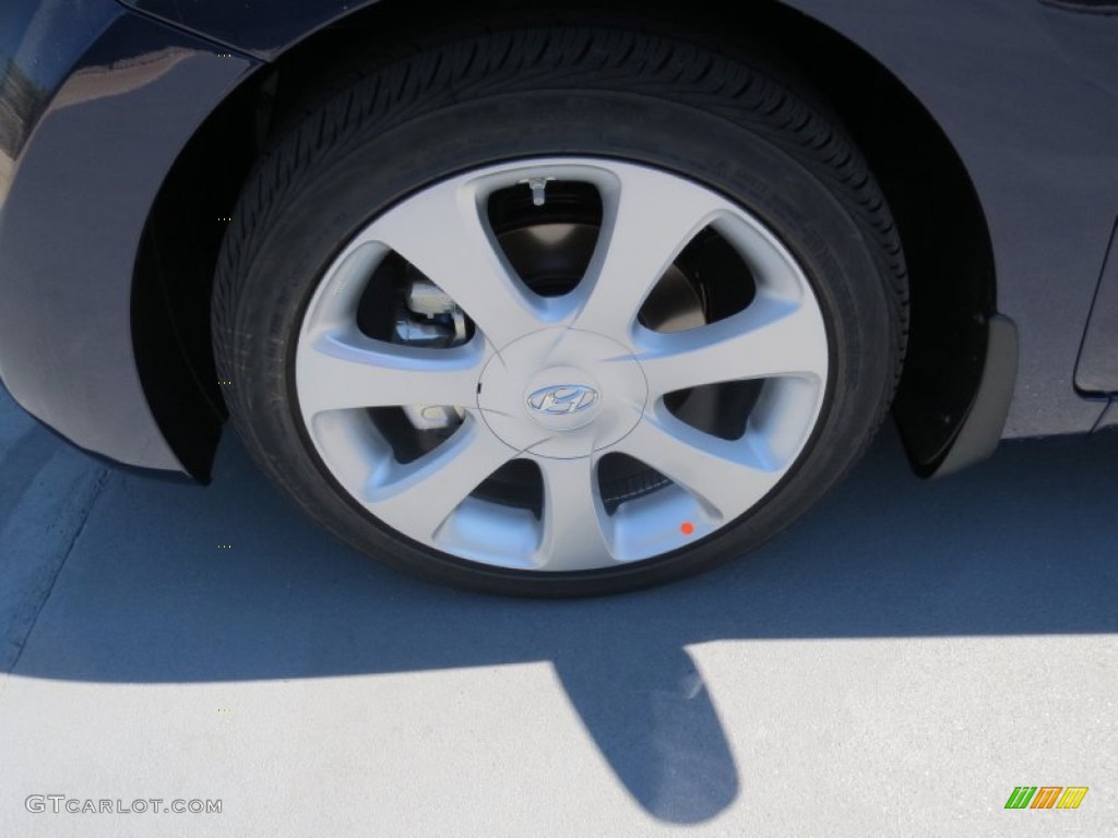 2013 Elantra Limited - Indigo Night / Gray photo #10