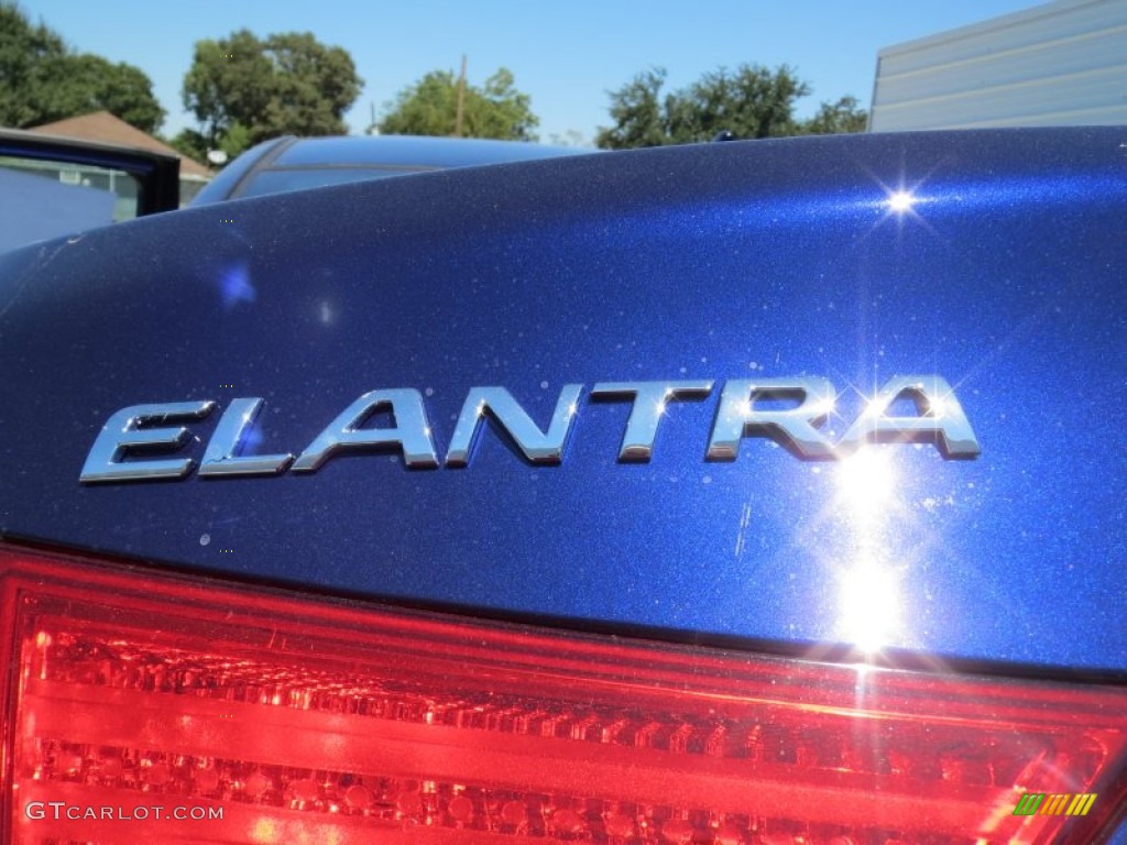 2013 Elantra Limited - Indigo Night / Gray photo #13