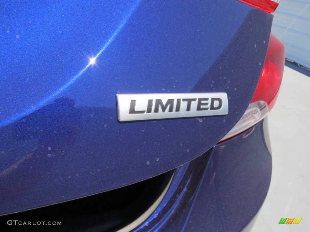 2013 Elantra Limited - Indigo Night / Gray photo #14