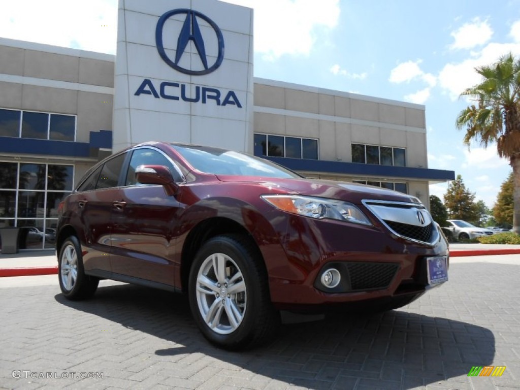 2013 RDX Technology AWD - Basque Red Pearl II / Parchment photo #1