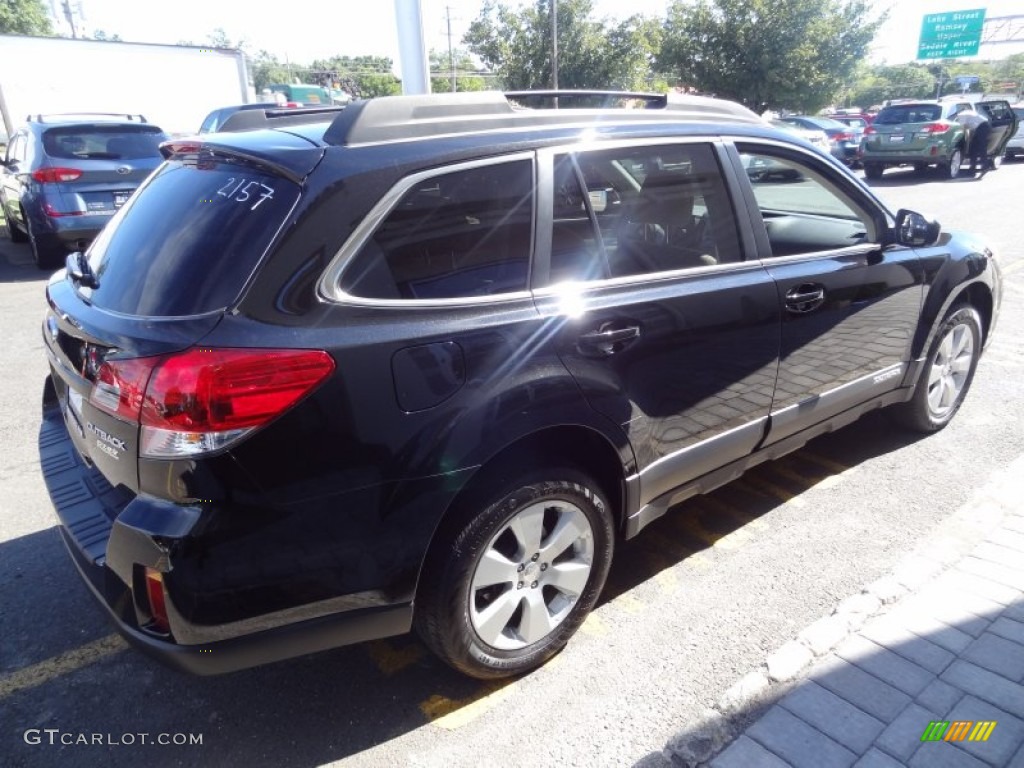 2011 Outback 2.5i Premium Wagon - Crystal Black Silica / Warm Ivory photo #8