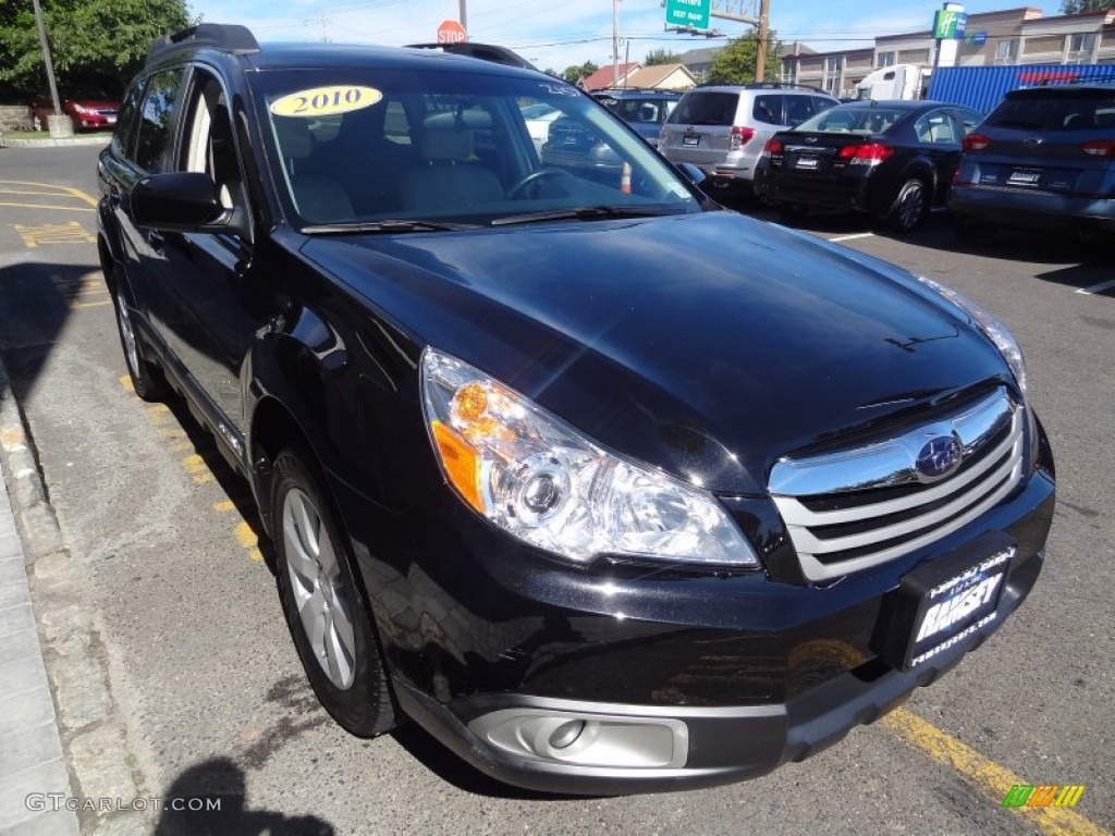 2011 Outback 2.5i Premium Wagon - Crystal Black Silica / Warm Ivory photo #11