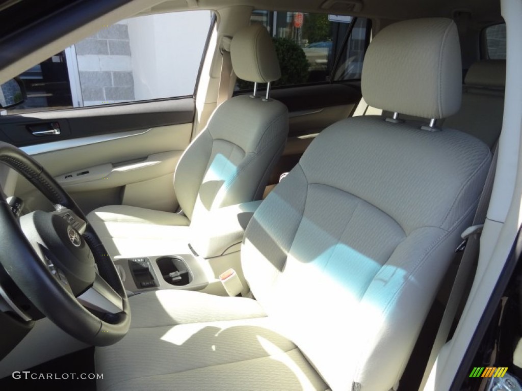 2011 Outback 2.5i Premium Wagon - Crystal Black Silica / Warm Ivory photo #15