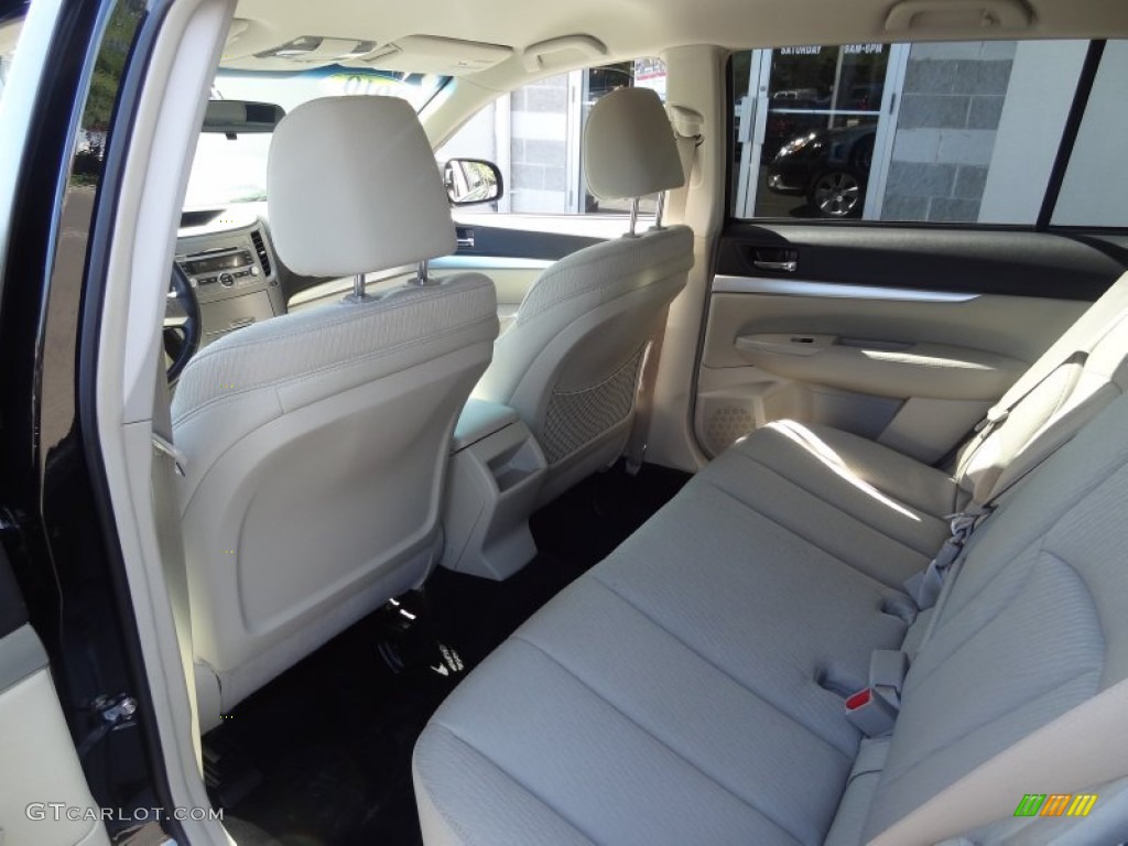 2011 Outback 2.5i Premium Wagon - Crystal Black Silica / Warm Ivory photo #17
