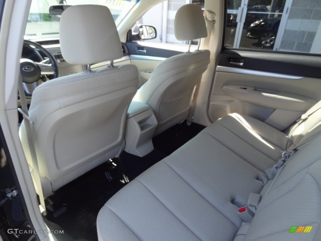 2011 Outback 2.5i Premium Wagon - Crystal Black Silica / Warm Ivory photo #19