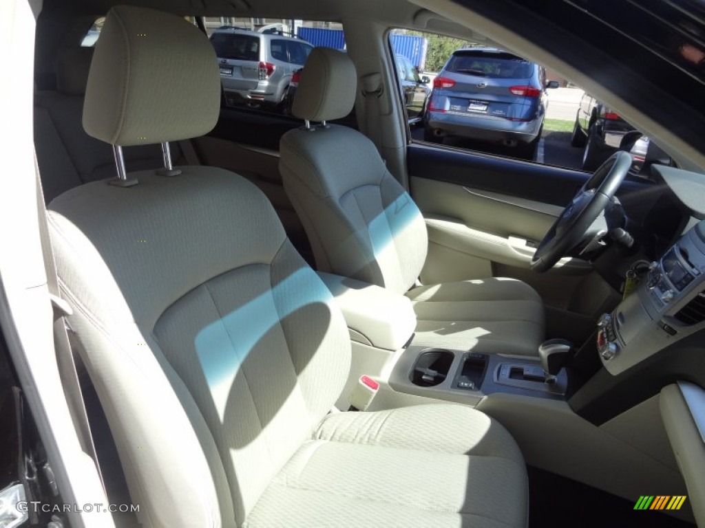 2011 Outback 2.5i Premium Wagon - Crystal Black Silica / Warm Ivory photo #26