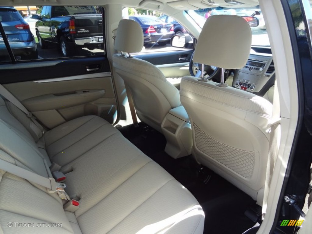 2011 Outback 2.5i Premium Wagon - Crystal Black Silica / Warm Ivory photo #28