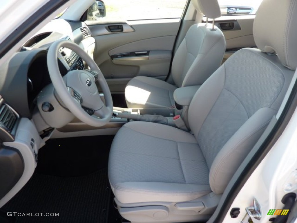 2013 Forester 2.5 X - Satin White Pearl / Platinum photo #16