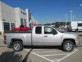 2010 Sheer Silver Metallic Chevrolet Silverado 1500 LT Extended Cab 4x4  photo #2