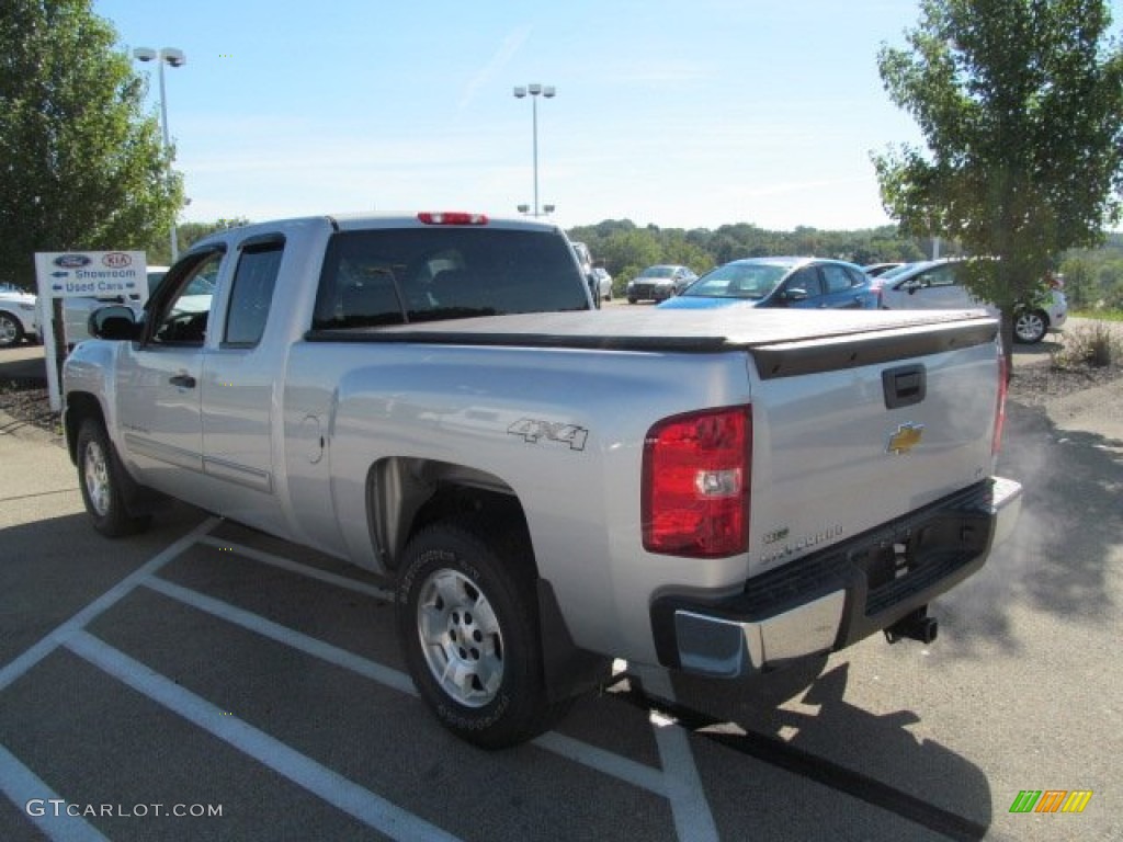 2010 Silverado 1500 LT Extended Cab 4x4 - Sheer Silver Metallic / Ebony photo #8