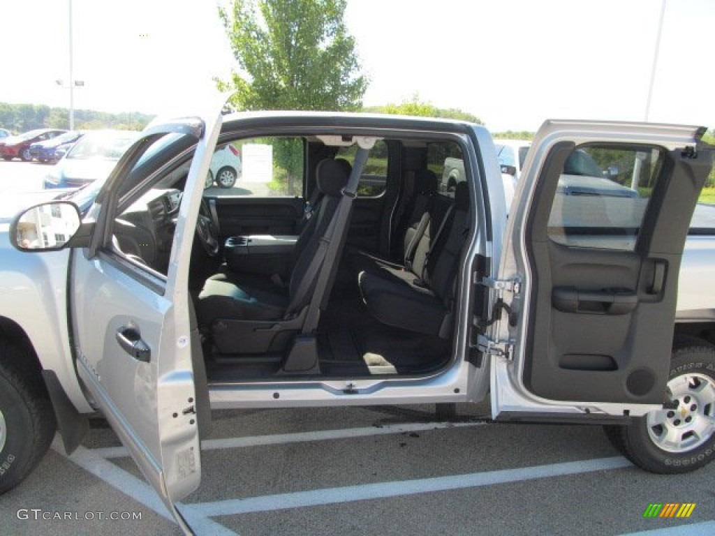 2010 Silverado 1500 LT Extended Cab 4x4 - Sheer Silver Metallic / Ebony photo #14