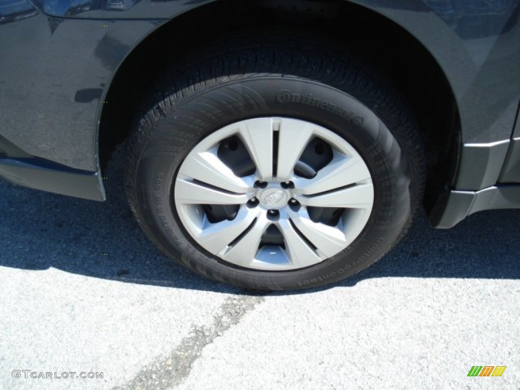 2011 Outback 2.5i Wagon - Graphite Gray Metallic / Off Black photo #9