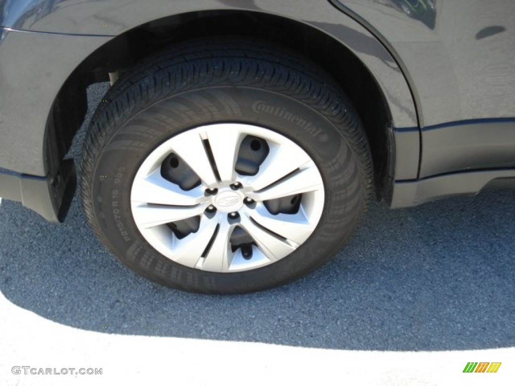 2011 Outback 2.5i Wagon - Graphite Gray Metallic / Off Black photo #11
