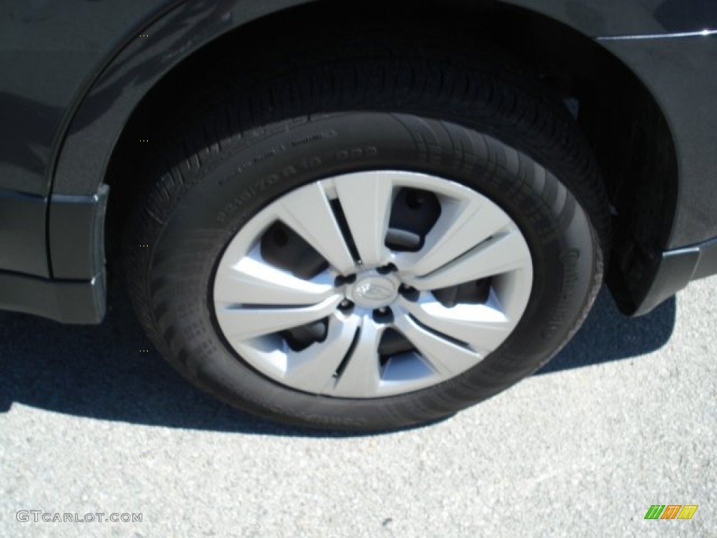 2011 Outback 2.5i Wagon - Graphite Gray Metallic / Off Black photo #12