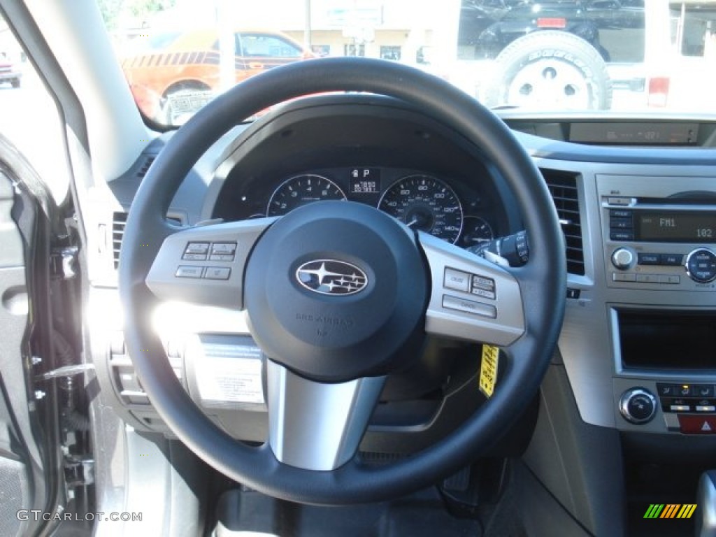 2011 Outback 2.5i Wagon - Graphite Gray Metallic / Off Black photo #22