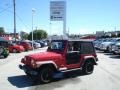 2000 Flame Red Jeep Wrangler SE 4x4  photo #1