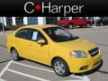 2008 Summer Yellow Chevrolet Aveo LS Sedan  photo #1