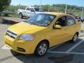 2008 Summer Yellow Chevrolet Aveo LS Sedan  photo #4