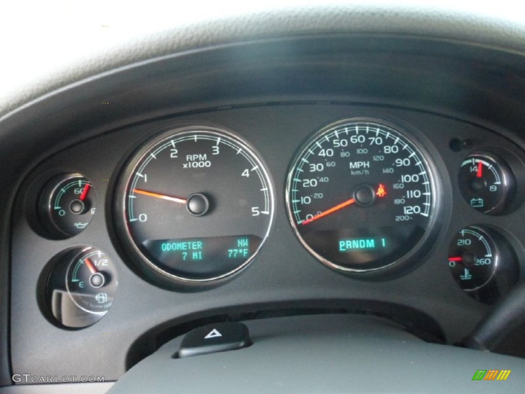 2013 GMC Sierra 2500HD SLT Crew Cab 4x4 Gauges Photo #70667671