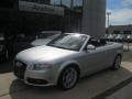 Ice Silver Metallic - A4 2.0T quattro Cabriolet Photo No. 2